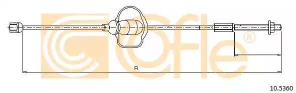 Трос ручного тормоза FORD FOCUS 98-04 задний (бара.торм.)