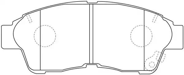 Колодки Toyota Mark II передние