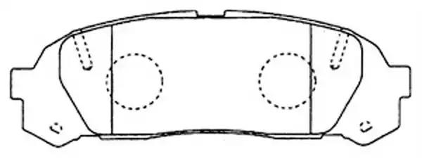 Колодки Toyota Mark II задние