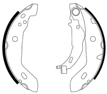 К-кт колодок барабанных MERCEDES-BENZ A-CLASS 97-04