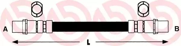 Шланг торм. пер. AUDI A4/A6 1.6-4.2 94-06, SKODA SUPERB