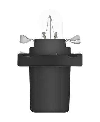 Лампа 12V пластиковый цоколь B8.5d приборная панель 1,2W (черный) (контакты сверху)