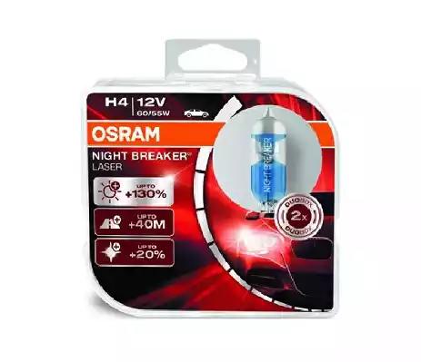 Лампа 12V галоген H4 60/55W OSRAM Night Breaker Laser