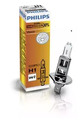 Лампа 12V галоген H1 55W +30% PHILIPS