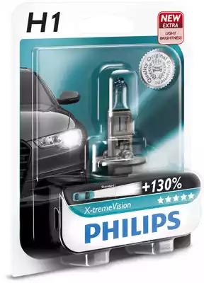 Лампа 12V галоген H1 55W + 130% PHILIPS X-tremeVision