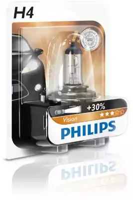 Лампа 12V галоген H4 60/55W Philips P43T-38 блистер