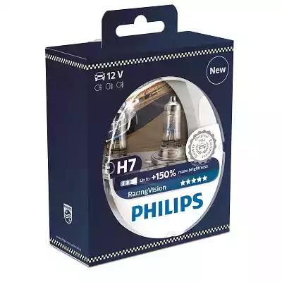 Лампа 12V галоген H7 55W PHILIPS + 150% Racing Vision (к-т 2шт.)