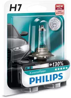 Лампа 12V галоген H7 55W PHILIPS + 130% X-treme Vision