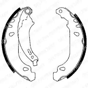 колодки барабанные Renault Clio 1.2i-1.9D 98>