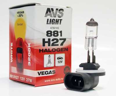 Лампа галоген 12V H27/881 27W