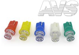 Светодиод Т10 12V T011 (W2.1х9,5D) 1 диод усеченная W5W (белый)