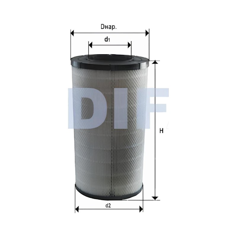 Фильтр воздушный DAF     (d=148  D=282  H=499)