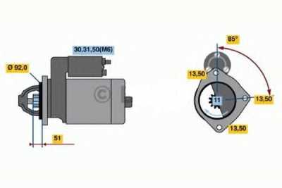Стартер 24V 6,2 KW MB Actros