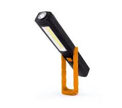 Фонарь ЯРКИЙ ЛУЧ "OPTIMUS Slim" многофункц., SMD 50Лм +СОВ 160Лм,  магнит/крюк 3хААА