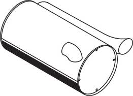 РЕЗОНАТОР(БОЧКА) ГЛУШИТЕЛЯКРУГЛАЯ L=730