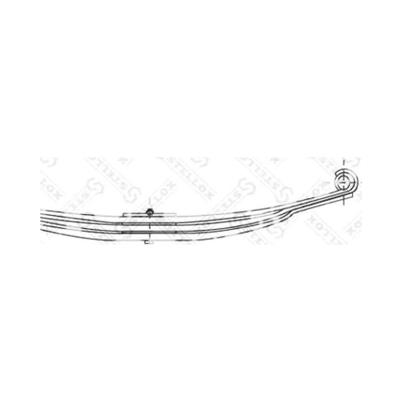 рессора перед. 2/30x65x100 890+820 D36X3/D36X3 \Volvo F10.F12.F16