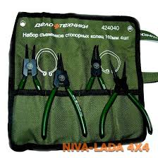 Набор съемников стопорных колец 160мм. 4шт. тетрон ДТ       424040