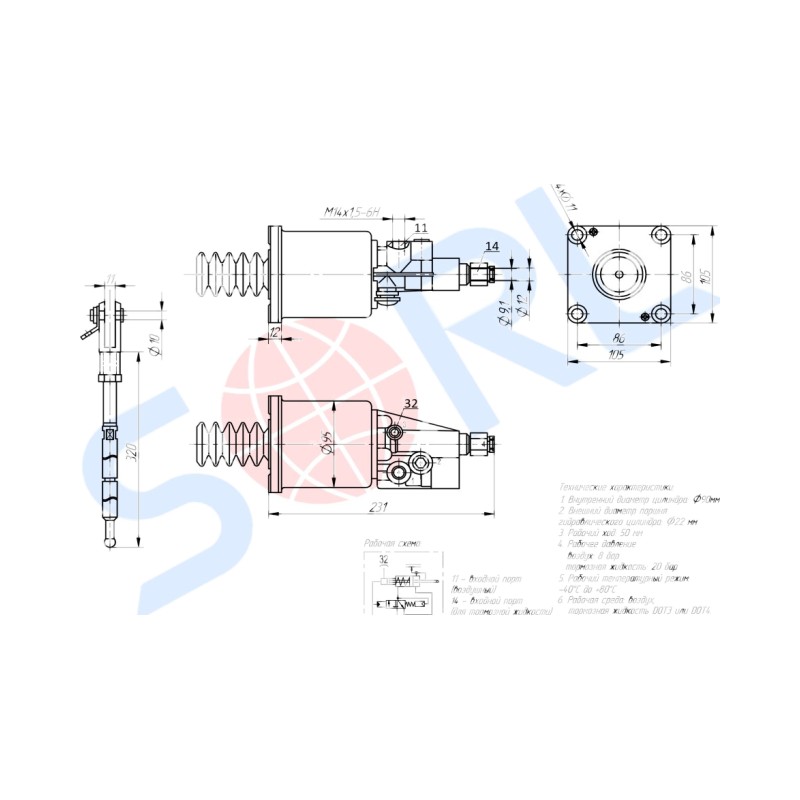 ПГУ сцепления D=95 SHAANXI Е-2 CREATEK
