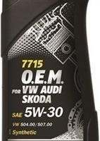 Масло моторное синтетическое 7715 O.E.M. for VW Audi Skoda 5W-30, 1л