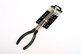 Плоскогубцы  "ДелоТехники" удлиненные загнутые на холдере 300мм  24/6  413300