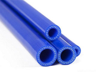 Патрубок силиконовый синий D=12  цена за 1см
