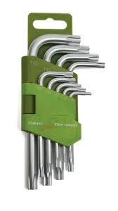 Набор ключей TORX 9шт угловых  короткие