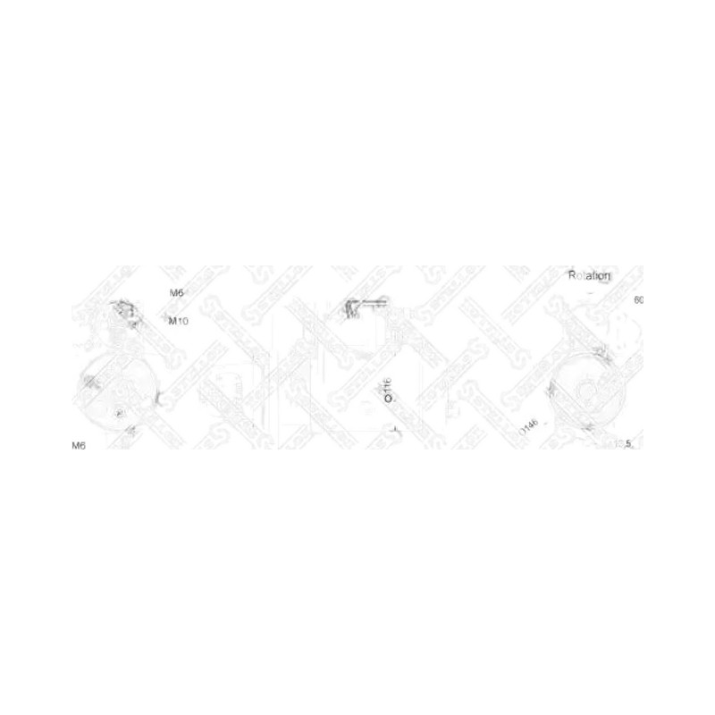 Cтартер 24V 6.2KW z11 60° влево DAF 85 CF/95 XF/XF 95
