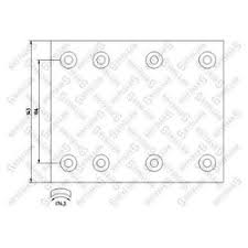 Накладки тормозные 17017 STD (360x143) 93058 MB