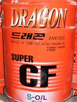 Масло моторное полусинтетическое Dragon Super Diesel CF 15W-40, 20л
