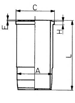 Гильза цилиндра [A=135 C=147 L=257 H=9]