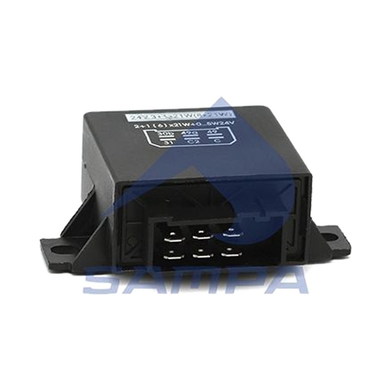 Реле поворотов 6 полюсов 3+1(8)x21W 24V \Omn Volvo FH, Iveco,MB,MAN