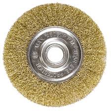 Щетка для УШМ 125 мм посадка 22 мм плоская латунь MATRIX