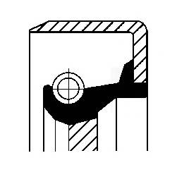 Сальник КПП 28x47x8