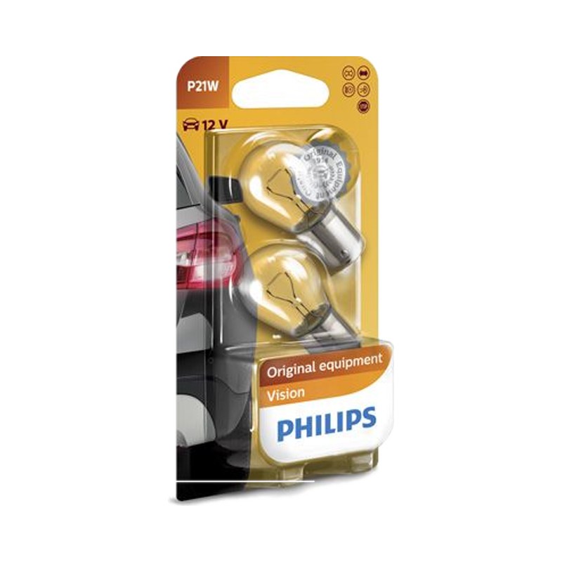 Лампа 12V P21/5W цокольная BAU15s стоп-габарит