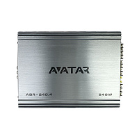 Усилитель 4-х канальный  AVATAR  ABR-240.4  RMS 4 Ом 60 Вт х 4.  RMS 2 Ом 120 Вт х 4. RMS 4 Ом