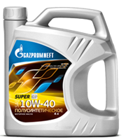Масло моторное полусинтетическое SUPER 10W-40, 4л