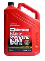 Масло моторное полусинтетическое Premium Synthetic Blend Motor Oil 5W-20, 5л