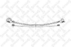 рессора в сборе !задн. 2/14+1/34x80x71-GA 790+790 S36/S36 \MB 814/709/809/817