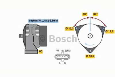 Генератор  28V 80A  MAN TGA