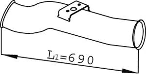 труба глушителя выхлопная ! \ Scania 4-Serie