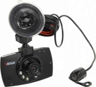Видеорегистратор ARTWAY  AV-520  1440 1080 экр 2.4" выносная камера с функцией"камеры заднего вида"