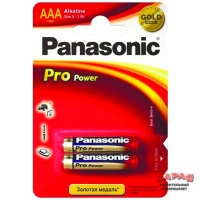 Батарейка щелочная PANASONIC LR03 (AAA) Pro Power (Xtreme) 1.5В (цена за 1 батарейку) бл/2