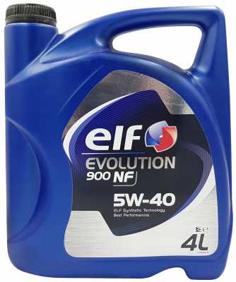 Масло мот. 5W40 ELF EVOLUTION 900 NF 4L
