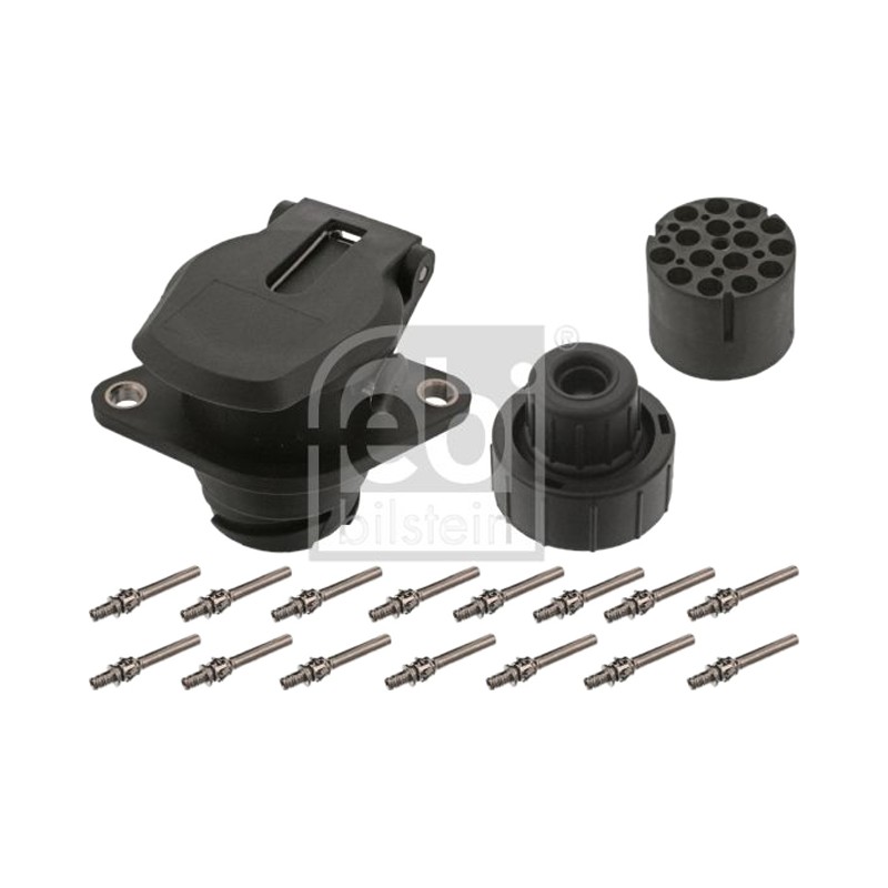 розетка15/15pin, пластик, 24V, DIN-ISO12098