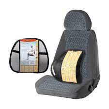 Подушка-косточка на подгол. "Лима", экокожа, 1 шт., серая