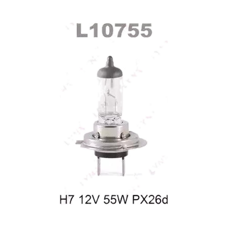 Лампа галоген 12V H7 55W PX26D LYNXauto
