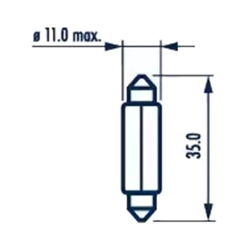 ЛАМПА 24V C5W 5W (SV8,5)