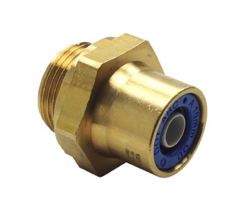 Соединитель (бронза) прямой / M16 - 10мм