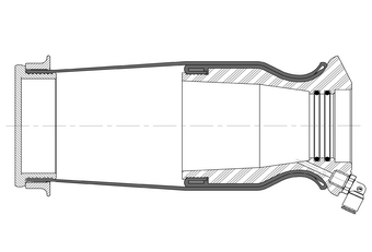 Амортизатор кабины задний с пневмоподушкой Renault MAGNUM / E-Tech