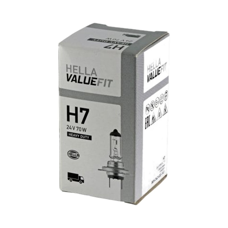 Лампа галоген 24V Н7 70W  HELLA VALUEFIT
